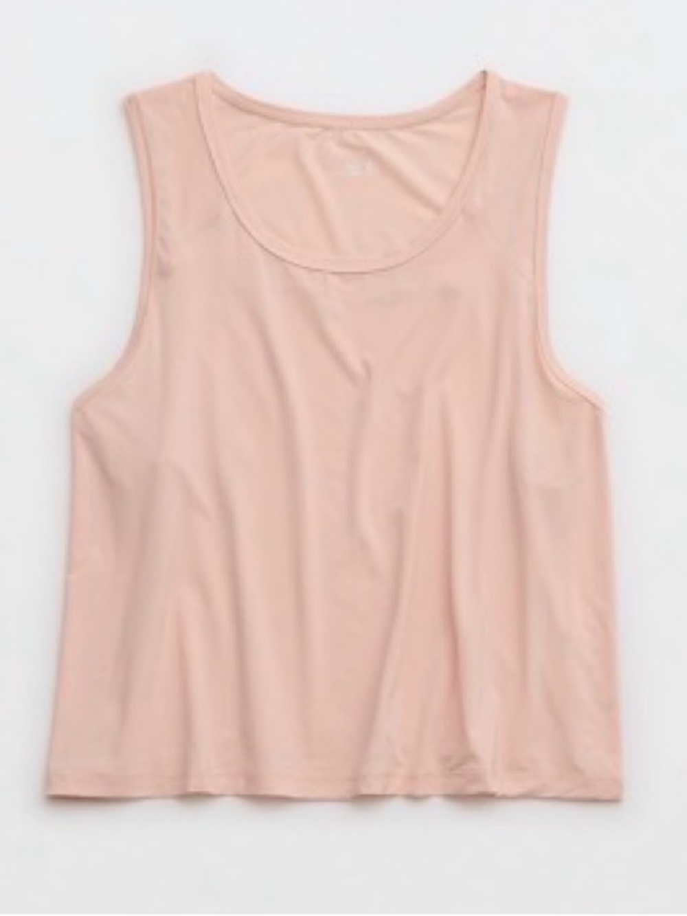 Offline by aerie Dusty Pink Women's Sweat Desh Cropped Tank Top
